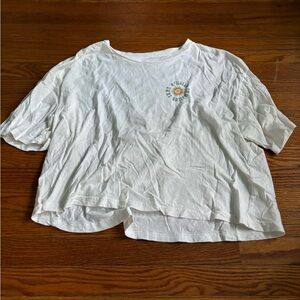 O'Neill Women’s White Cropped Tee